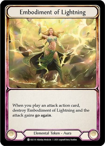 Embodiment of Lightning // Titan's Fist, Tales of Aria ELE110 // ELE202