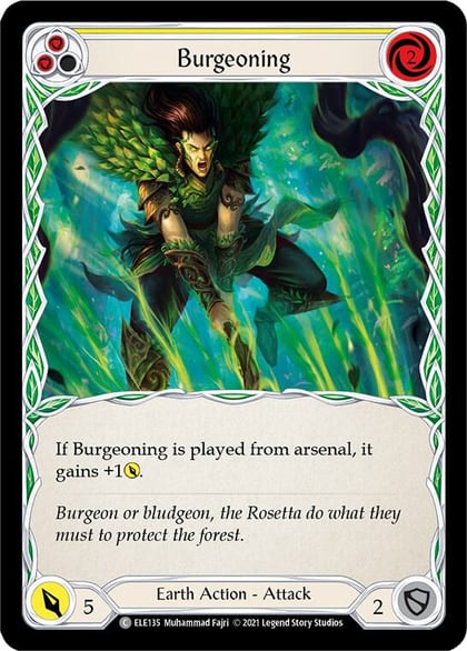 Burgeoning (Yellow), Tales of Aria ELE135