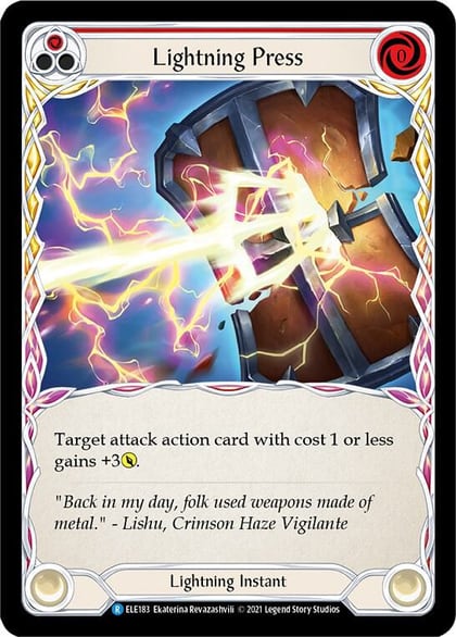 Lightning Press (Red), Tales of Aria ELE183