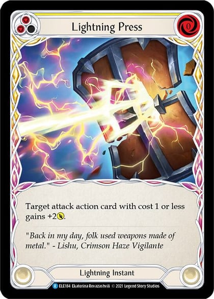 Lightning Press (Yellow), Tales of Aria ELE184