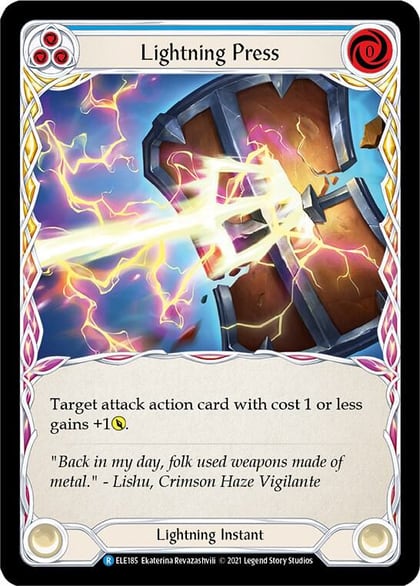 Lightning Press (Blue), Tales of Aria ELE185