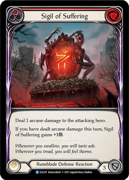 Sigil of Suffering (Red), Tales of Aria ELE227
