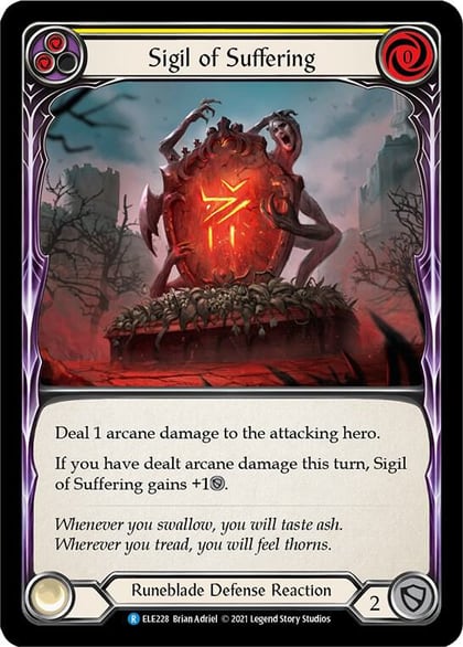 Sigil of Suffering (Yellow), Tales of Aria ELE228