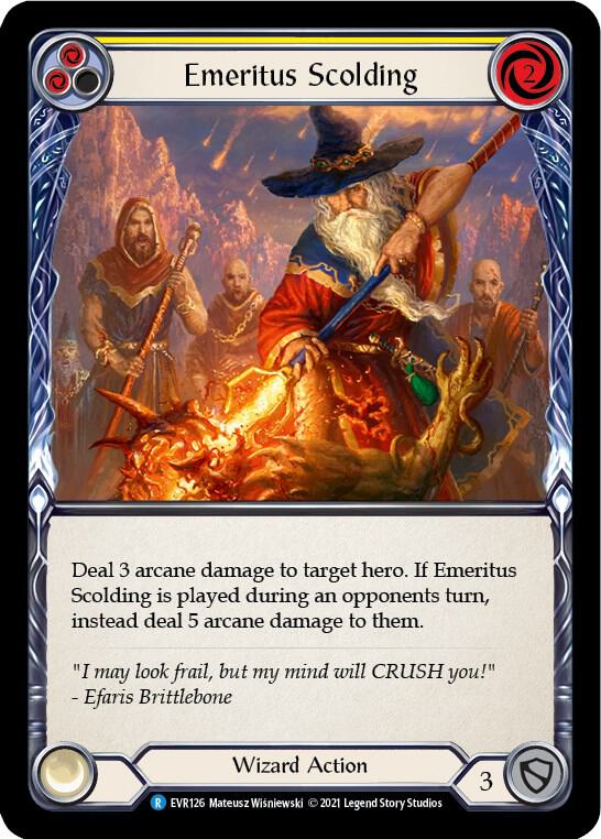 Emeritus Scolding (Yellow), Everfest EVR126