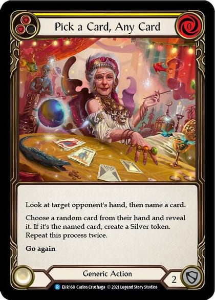 Pick a Card, Any Card (Yellow), Everfest EVR168