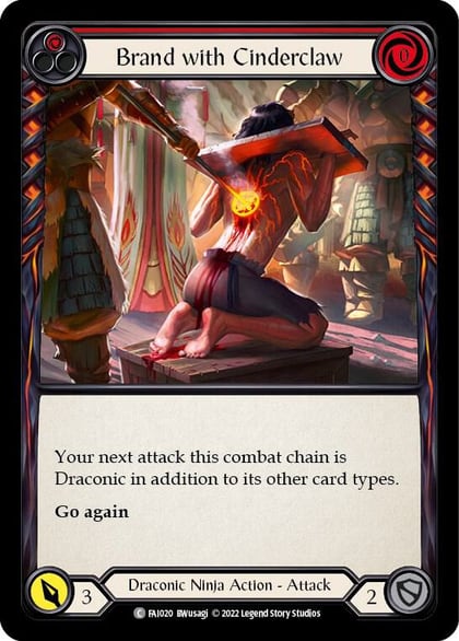 Brand with Cinderclaw (Red), Blitz Deck: Uprising - Fai FAI020