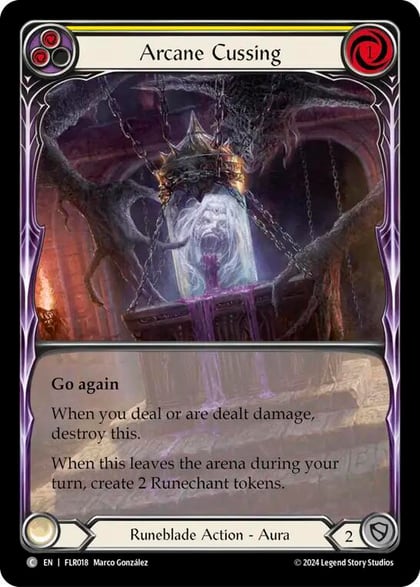 Arcane Cussing (Yellow), Blitz Deck: Rosetta - Florian FLR018