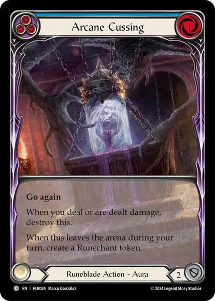 Arcane Cussing (Blue), Blitz Deck: Rosetta - Florian FLR024