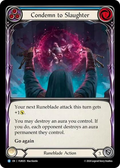Condemn to Slaughter (Blue), Blitz Deck: Rosetta - Florian FLR025