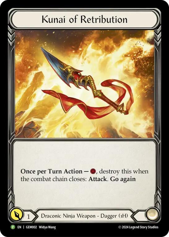 Kunai of Retribution - GEM002, GEM Pack 1 GEM002