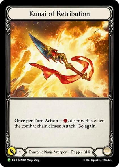Kunai of Retribution - GEM002, GEM Pack 1 GEM002