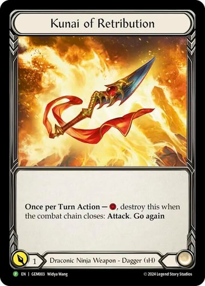 Kunai of Retribution - GEM003, GEM Pack 1 GEM003