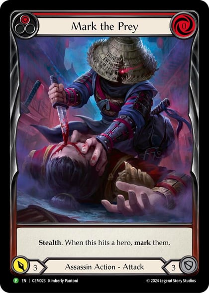 Mark the Prey (Red), GEM Pack 1 GEM023