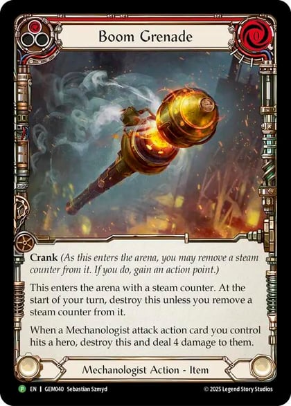 Boom Grenade (Red), GEM Pack 2 GEM040