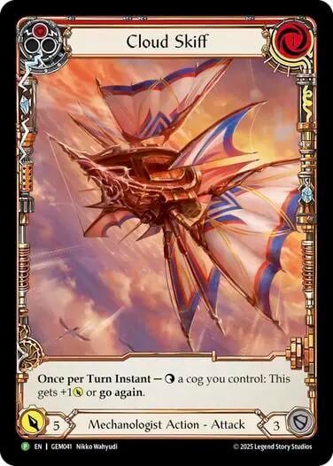 Cloud Skiff (Red), GEM Pack 2 GEM041