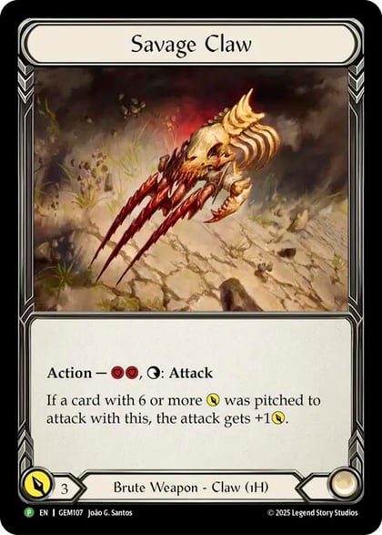 Savage Claw, GEM Pack 4 GEM107