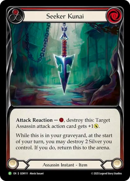 Seeker Kunai (Red), GEM Pack 4 GEM111