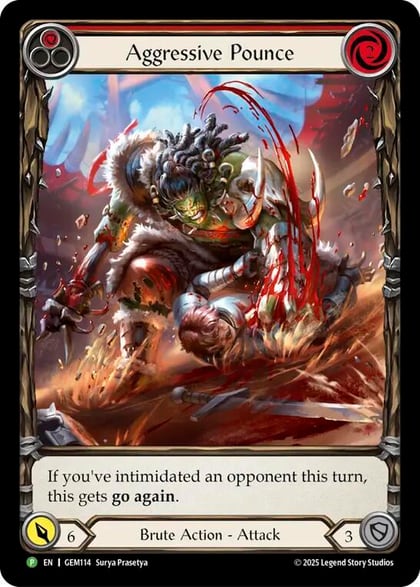 Aggressive Pounce (Red), GEM Pack 4 GEM114