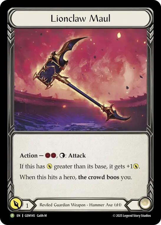 Lionclaw Maul, Gem Pack 5 GEM145
