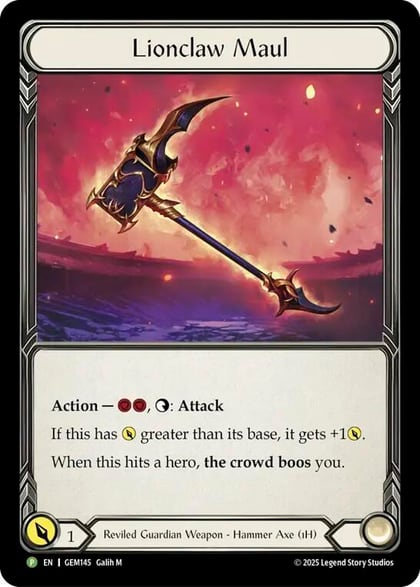 Lionclaw Maul, Gem Pack 5 GEM145