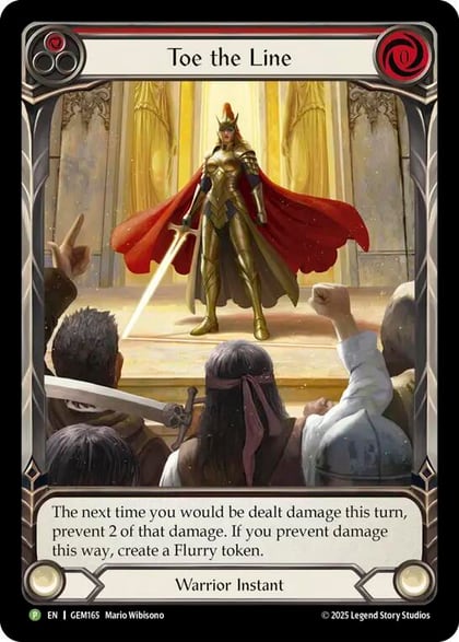 Toe the Line (Red), Gem Pack 5 GEM165
