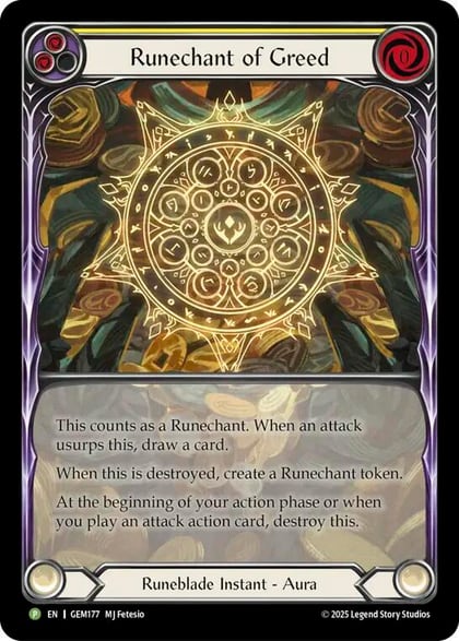 Runechant of Greed (Yellow), Gem Pack 5 GEM177