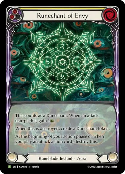 Runechant of Envy (Yellow), Gem Pack 5 GEM178