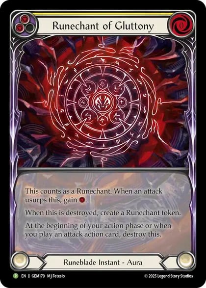 Runechant of Gluttony (Yellow), Gem Pack 5 GEM179