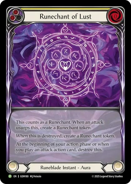 Runechant of Lust (Yellow), Gem Pack 5 GEM180
