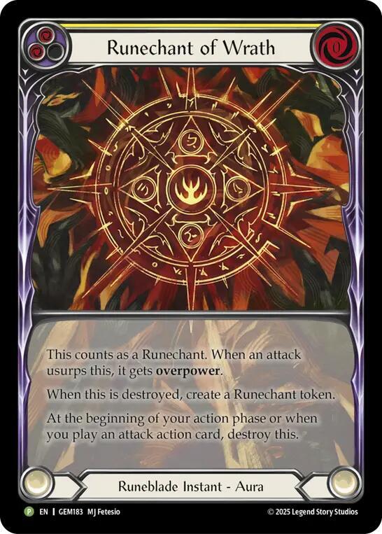 Runechant of Wrath (Yellow), Gem Pack 5 GEM183