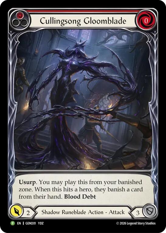 Cullingsong Gloomblade, GEM Pack 6 GEM201