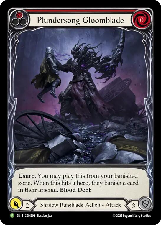 Plundersong Gloomblade, GEM Pack 6 GEM202