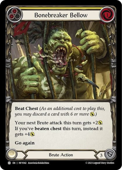 Bonebreaker Bellow (Yellow), Heavy Hitters HVY042