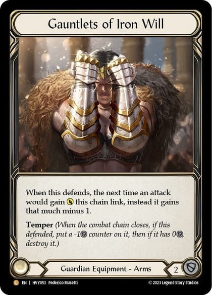 Gauntlets of Iron Will, Heavy Hitters HVY053