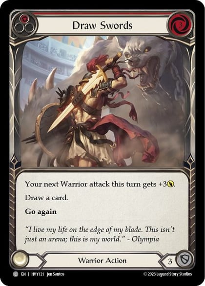 Draw Swords (Red), Heavy Hitters HVY121