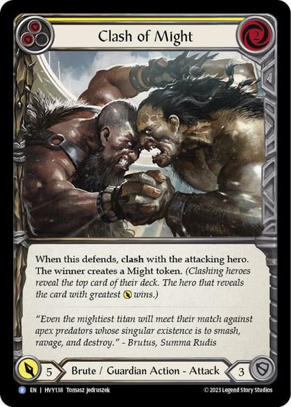 Clash of Might (Yellow), Heavy Hitters HVY138