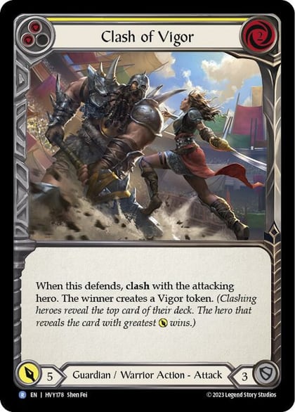 Clash of Vigor (Yellow), Heavy Hitters HVY178