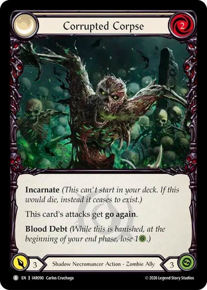 Corrupted Corpse, Usurp the Shadow Throne IAR090