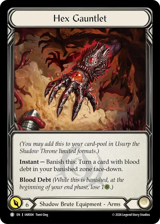 Hex Gauntlet, Usurp the Shadow Throne IAR004