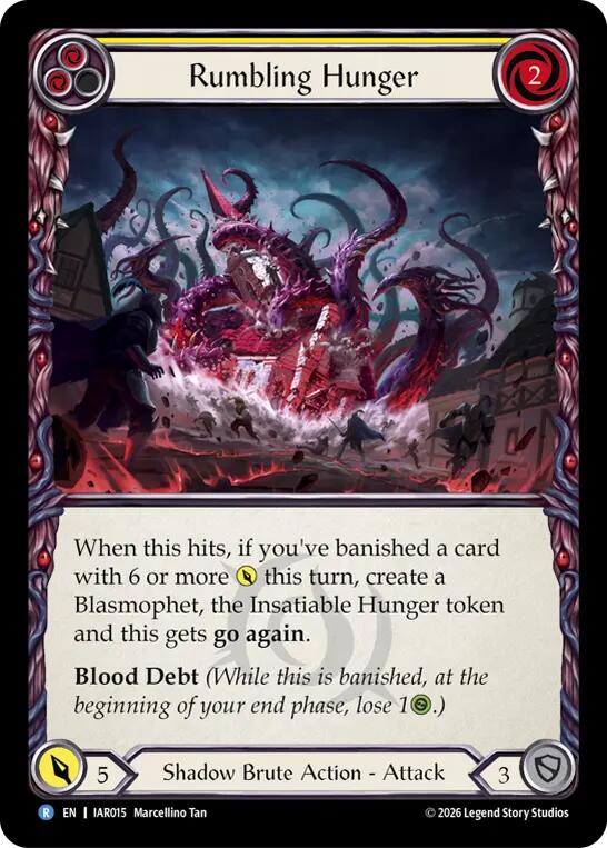 Rumbling Hunger (Yellow), Usurp the Shadow Throne IAR015
