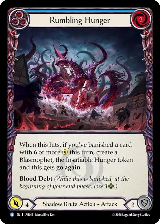 Rumbling Hunger (Blue), Usurp the Shadow Throne IAR016