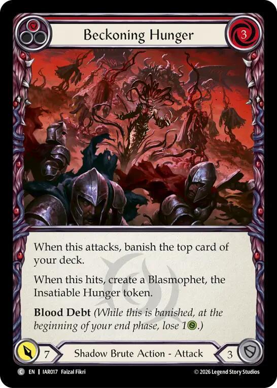 Beckoning Hunger (Red), Usurp the Shadow Throne IAR017