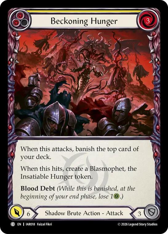 Beckoning Hunger (Yellow), Usurp the Shadow Throne IAR018