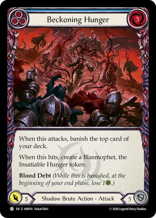 Beckoning Hunger (Blue), Usurp the Shadow Throne IAR019