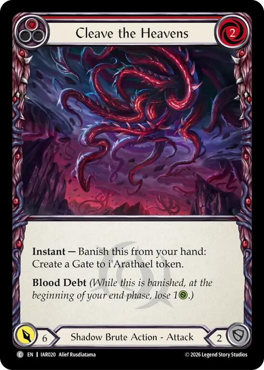 Cleave the Heavens (Red), Usurp the Shadow Throne IAR020