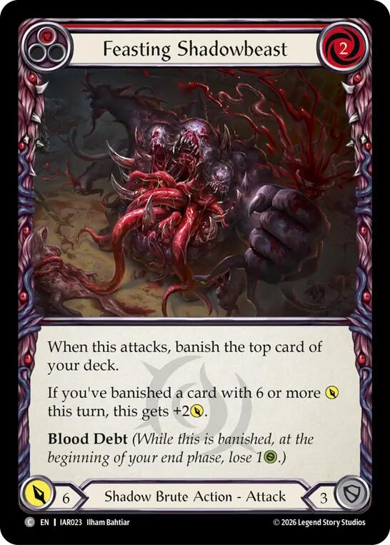 Feasting Shadowbeast (Red), Usurp the Shadow Throne IAR023