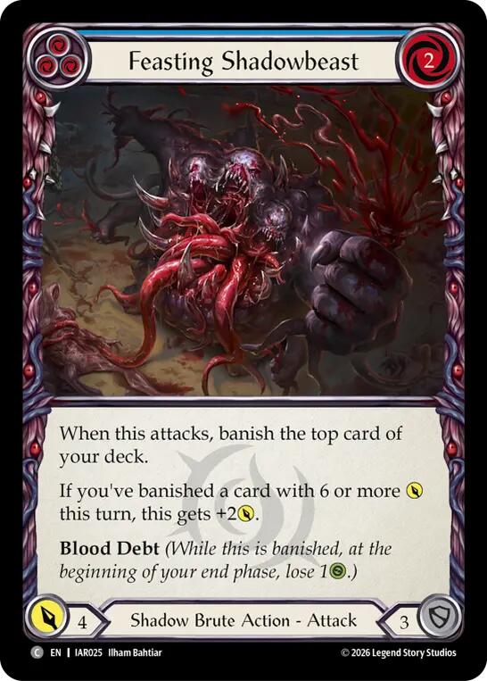 Feasting Shadowbeast (Blue), Usurp the Shadow Throne IAR025