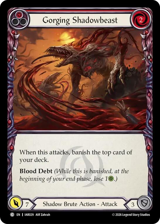 Gorging Shadowbeast (Red), Usurp the Shadow Throne IAR029
