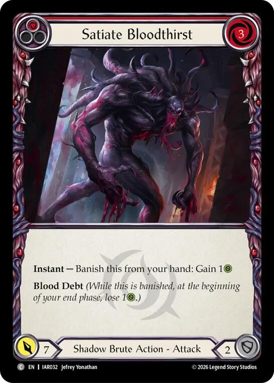 Satiate Bloodthirst (Red), Usurp the Shadow Throne IAR032