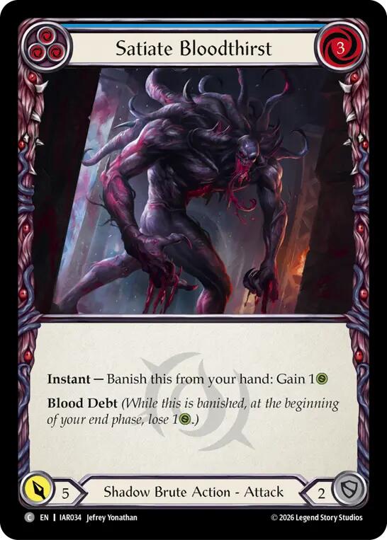 Satiate Bloodthirst (Blue), Usurp the Shadow Throne IAR034